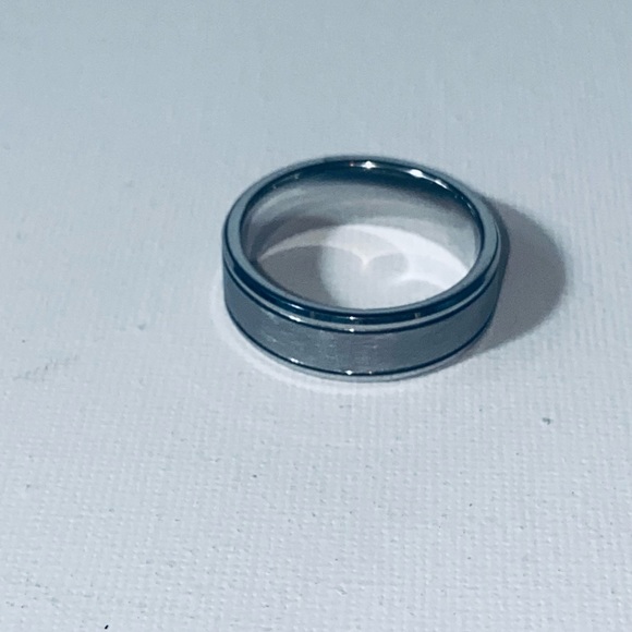 Men's Tungsten Carbide Ring, 6mm Comfort Fit Wedding Band - Picture 6 of 7